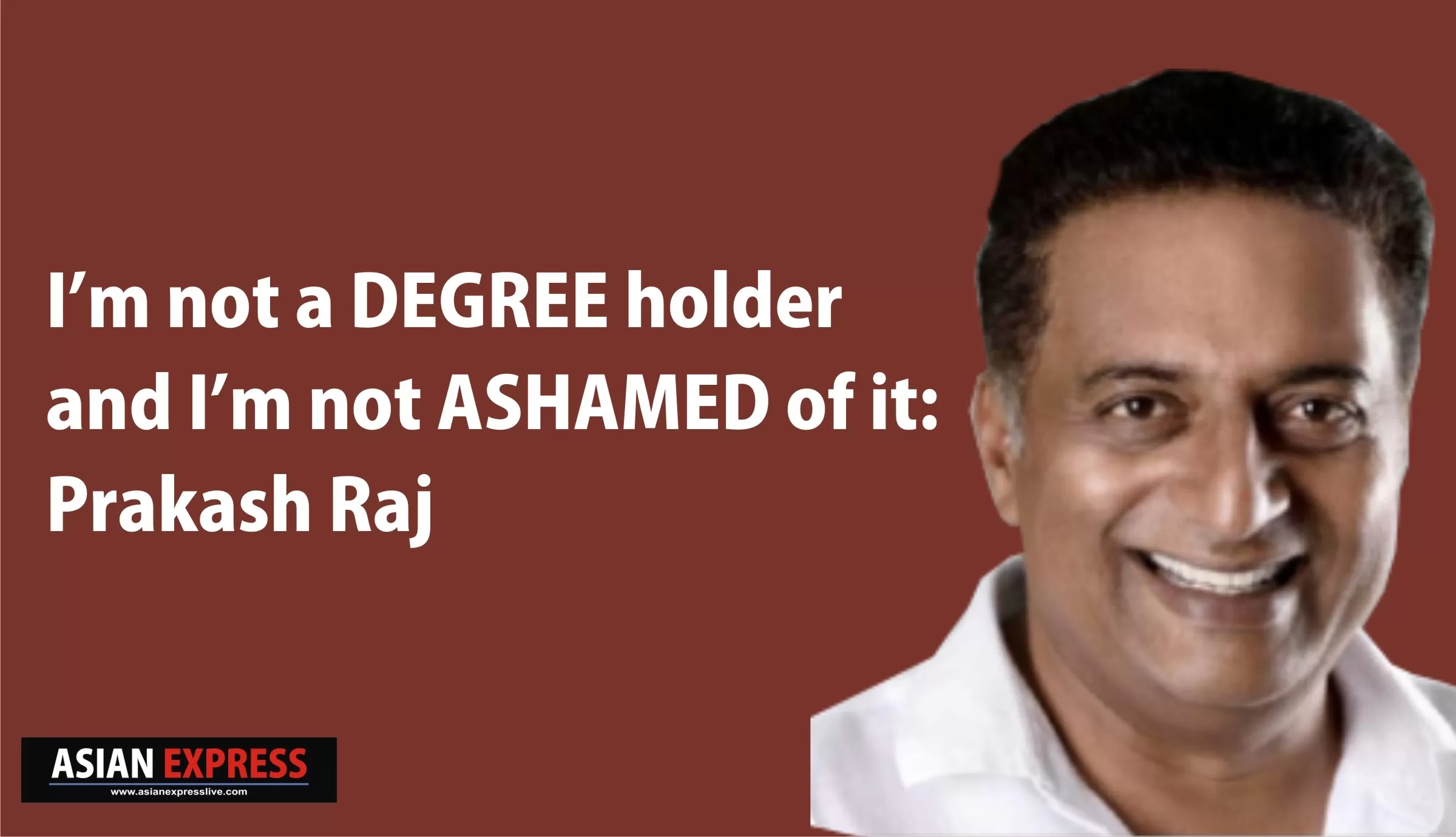 डिग्री को लेकर अभिनेता प्रकाशराज का नरेंद्र मोदी पर तंज 
