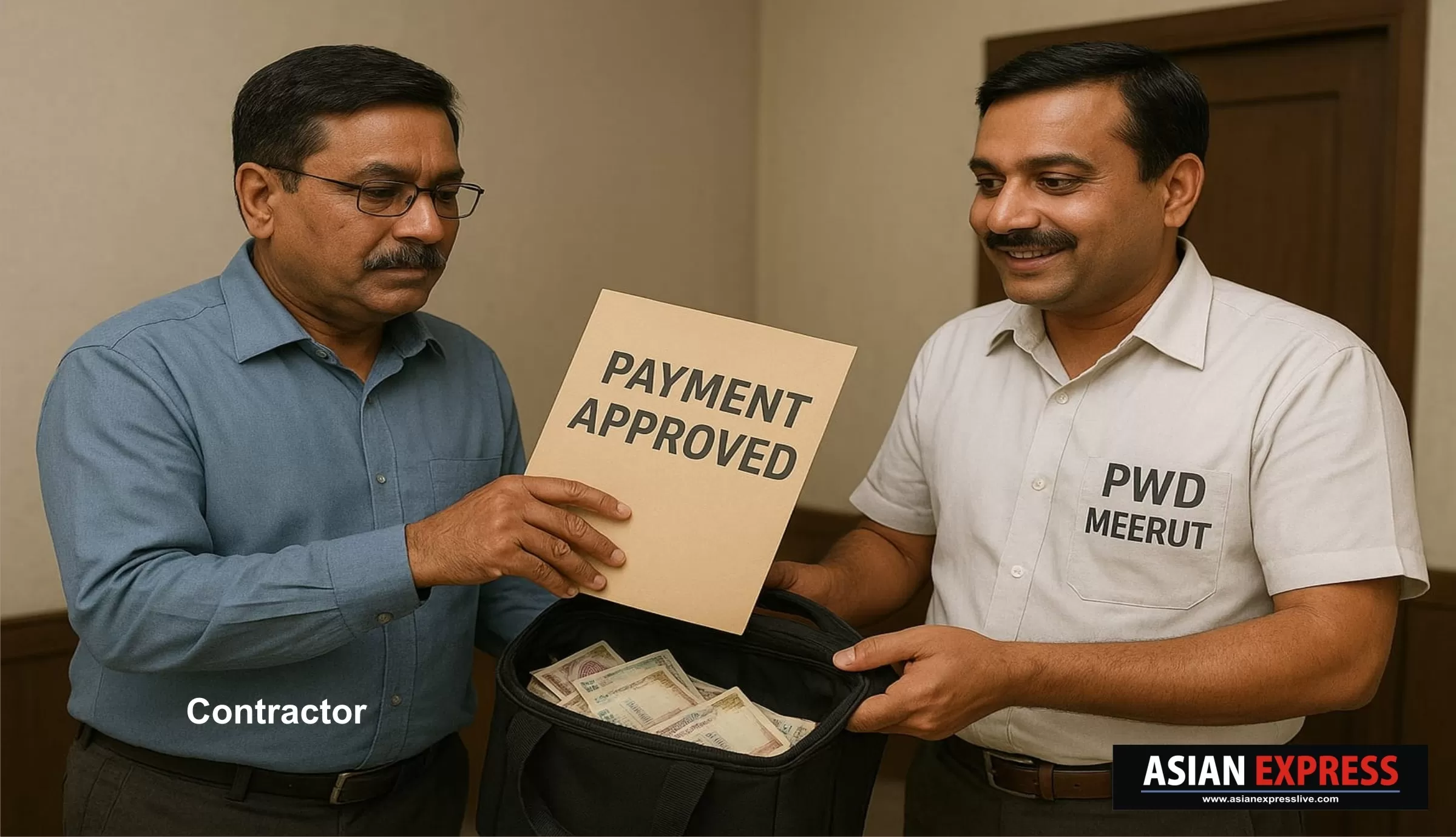 पीडब्लूडी मेरठ का सहायक अभियंता भ्रष्टाचार में लिप्त, लाखों के कमीशन की बातों की कॉल रिकॉर्डिंग वायरल 